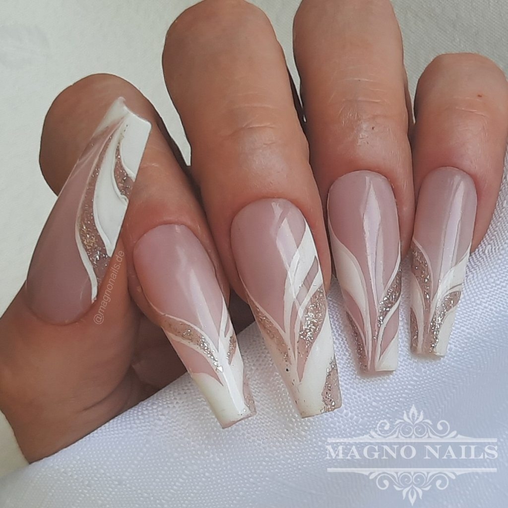 French Nails - Reflektierend -Disco Glam Gel